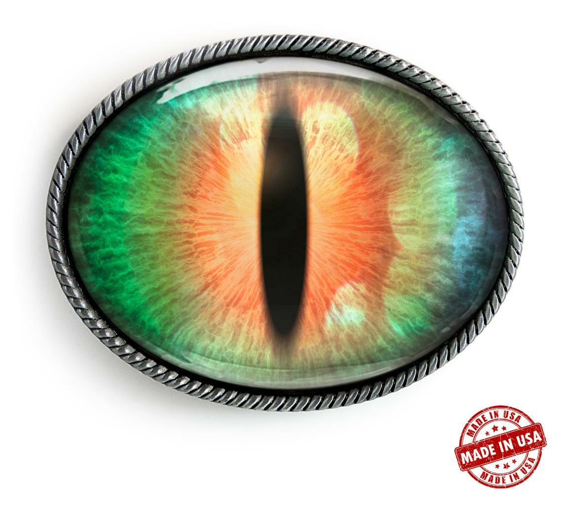 Cosplay Eye Belt Buckle – Sci-fi Fantasy Handmade Silver Buckle – 74-E