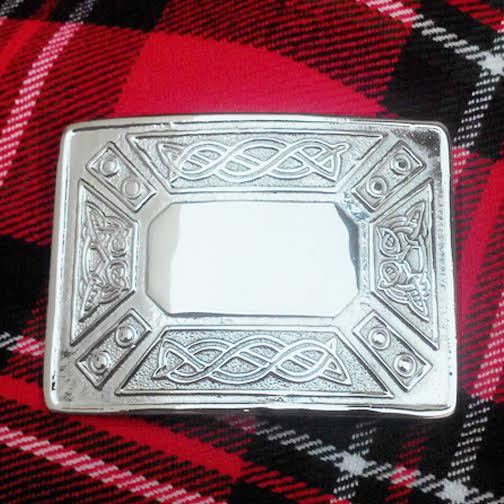Large Celtic Kilt Belt Buckle