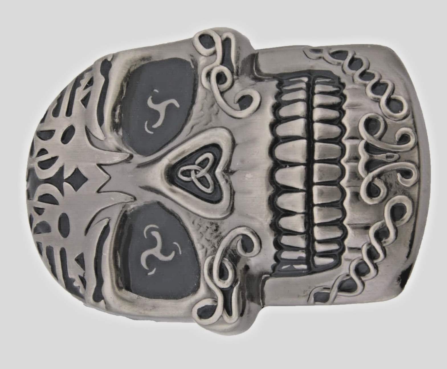 Skull Belt Buckles Tribal Metal Vintage Antique Halloween Party Costume Skeleton