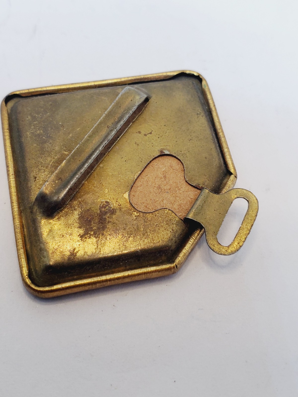 Vintage Women’s Buckle Set Art Deco Inspired Gold Tone Enamel(13)