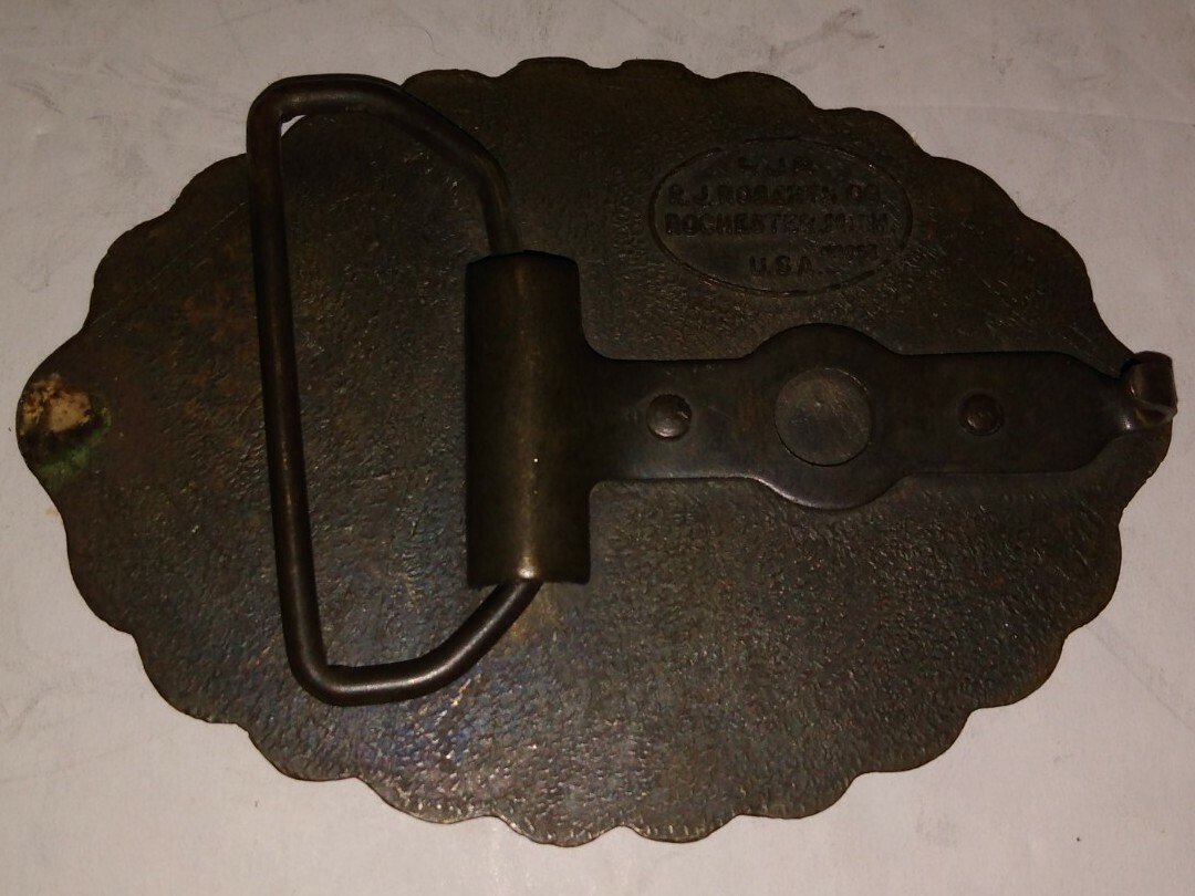 Vintage Chevrolet Salutes America BELT BUCKLE USA Bicentennial Olympics 1970&rsquo;s