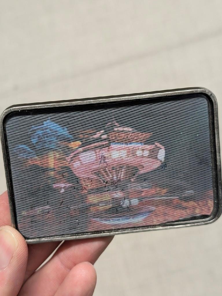 vintage STAR TREK belt buckle THE MOTION PICTURE regula one ENTERPRISE sci-fi