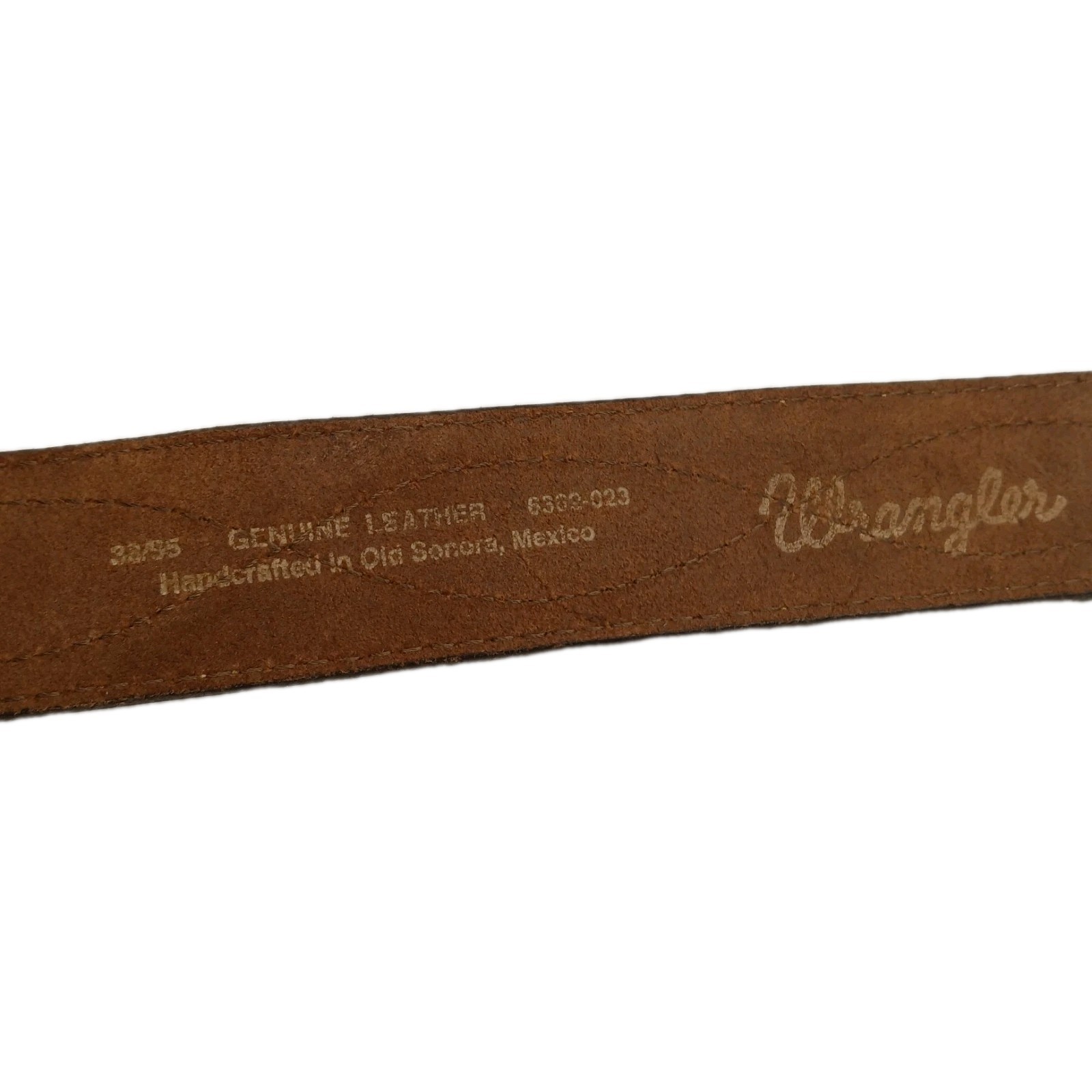USMC Marine Corps Enameled Belt Buckle And Leather Wrangler Belt 39&Prime;-44&Prime;