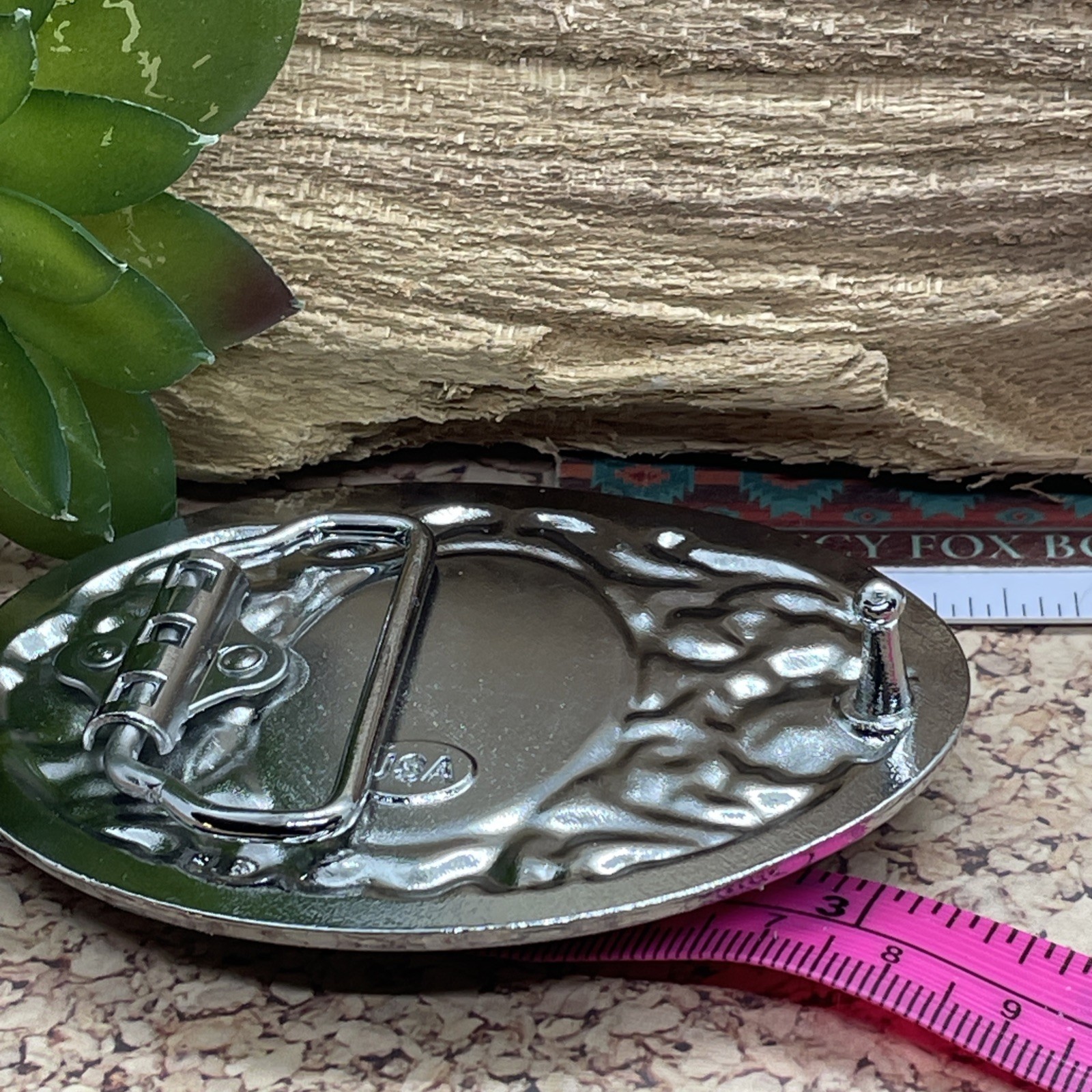 Tiger Eye Stone Silver Western Southwest men women unisex Belt Buckle VALENTINES