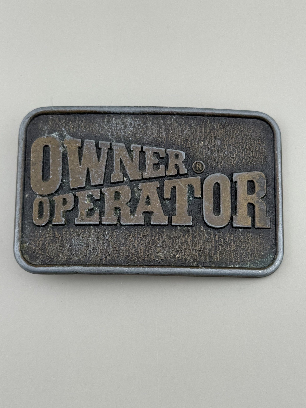 Owner Operator Trucker Belt Buckle Century Canada Blue Collar