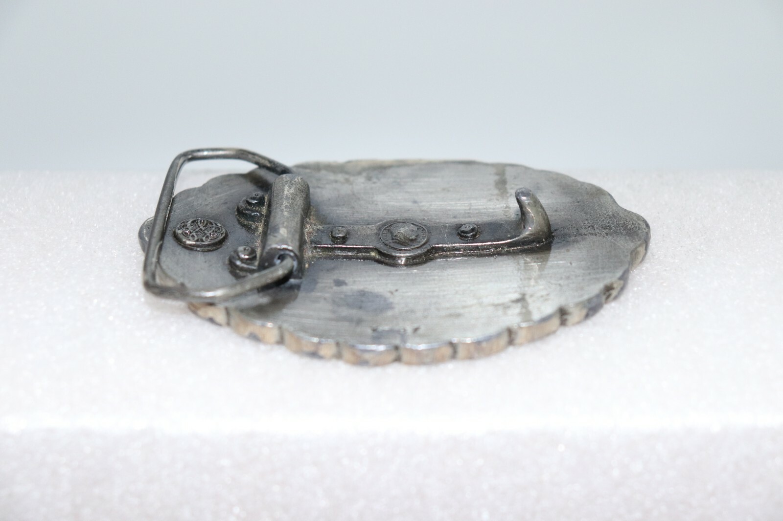 1970&rsquo;s Belt Buckle Oval Mixed Metal 200 Years Ago Liberty Bell