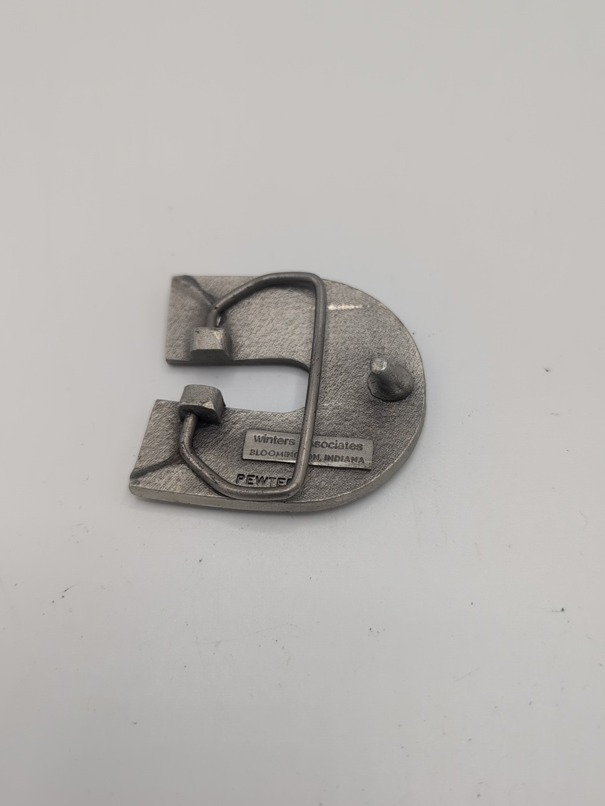 Vintage Cummins Diesel Belt Buckle Logo Pewter Metal