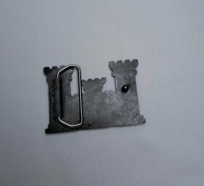 U.S. Army Corps Of Engineers Belt Buckle Silver Tone Castle