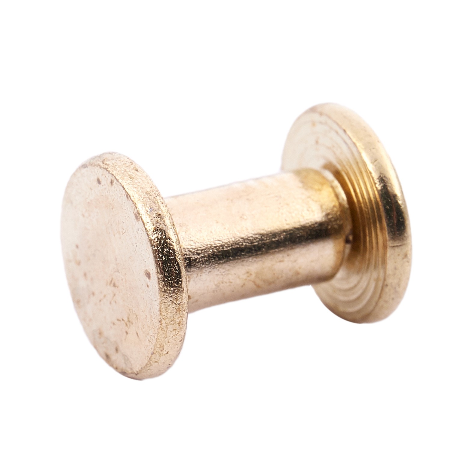 15pcs 5mmx8mm brass plated binding Chicago screw for wallet gu1992