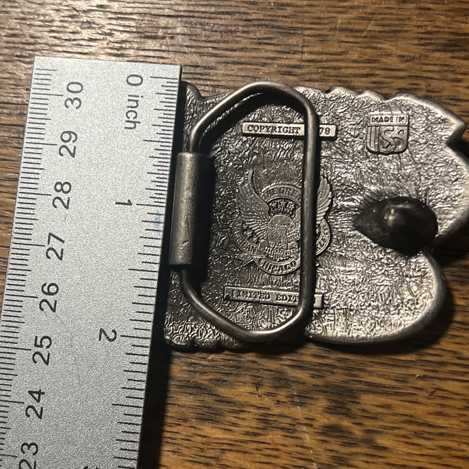 VTG Multicolor Enamel I&rsquo;d Rather Be Hunting The Great American Buckle Co. #H529