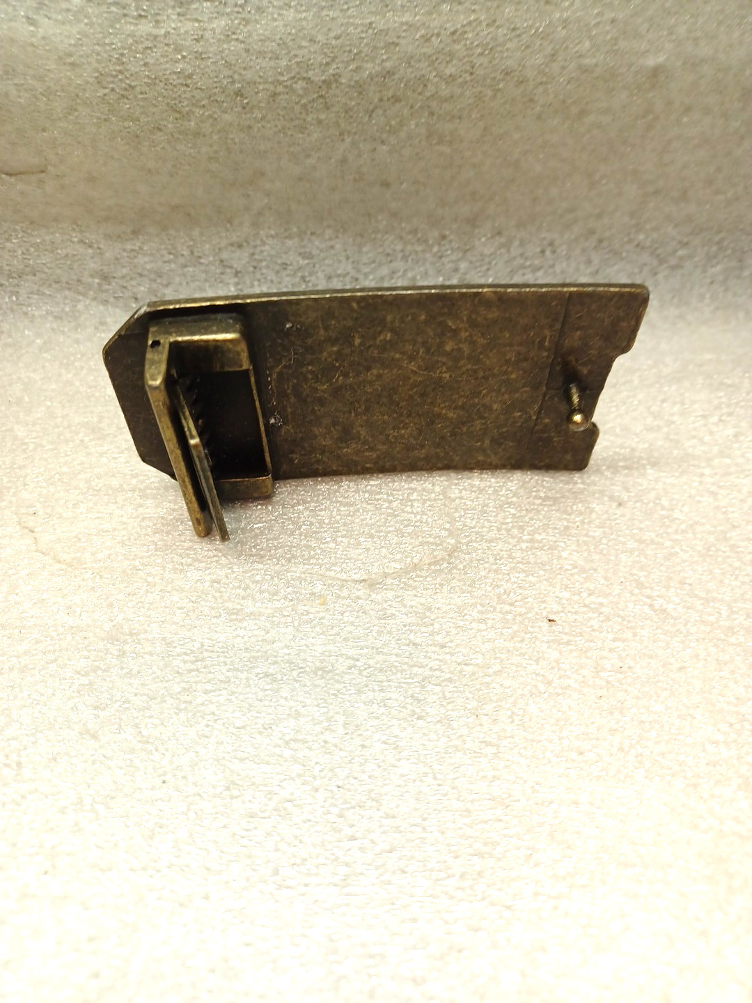 Vintage DAD 3D Belt Buckle Husband Grandpa Hubby Solid Brass Plated Christmas