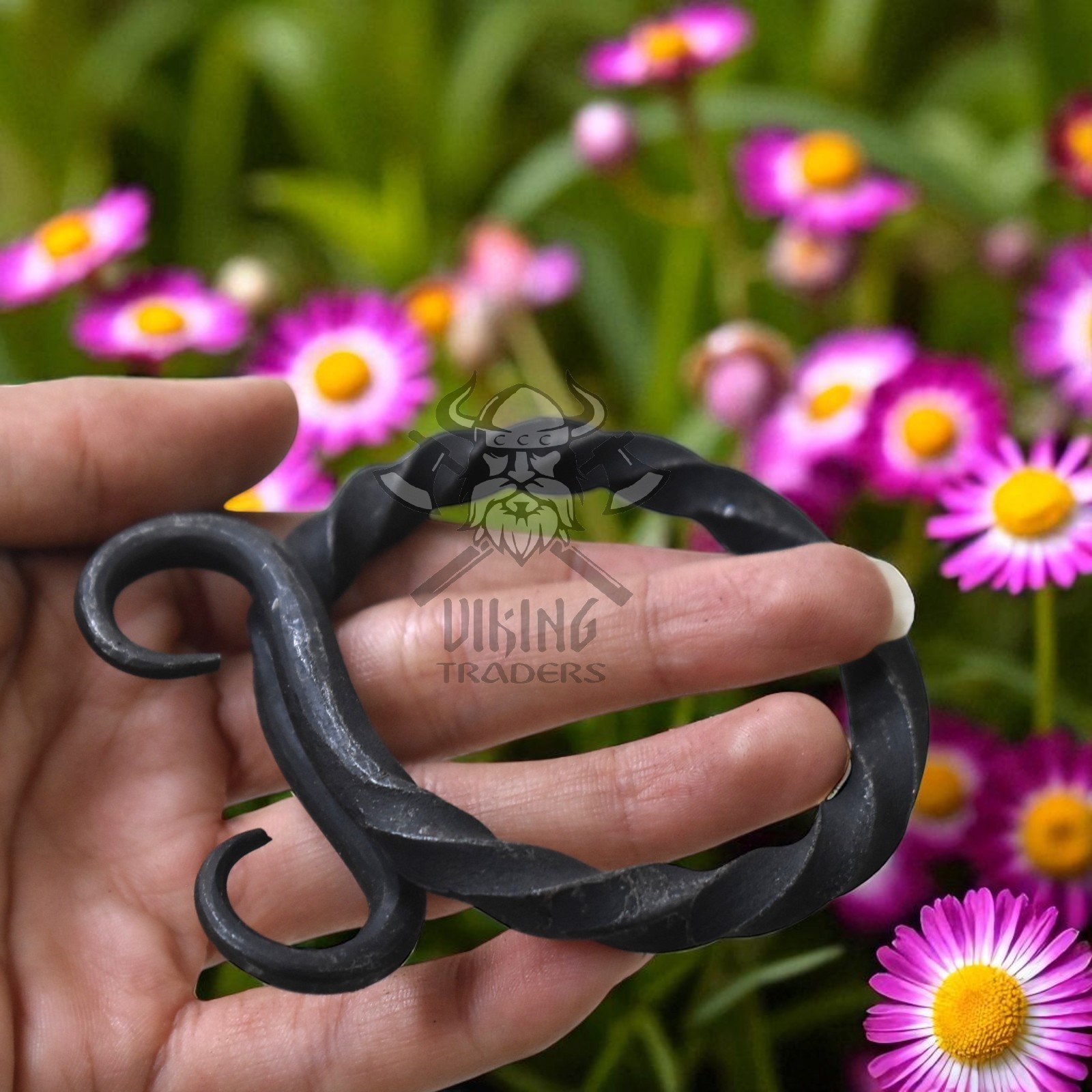 Hand-Forged Medieval Troll Iron Belt Buckle – Viking / Norse Style