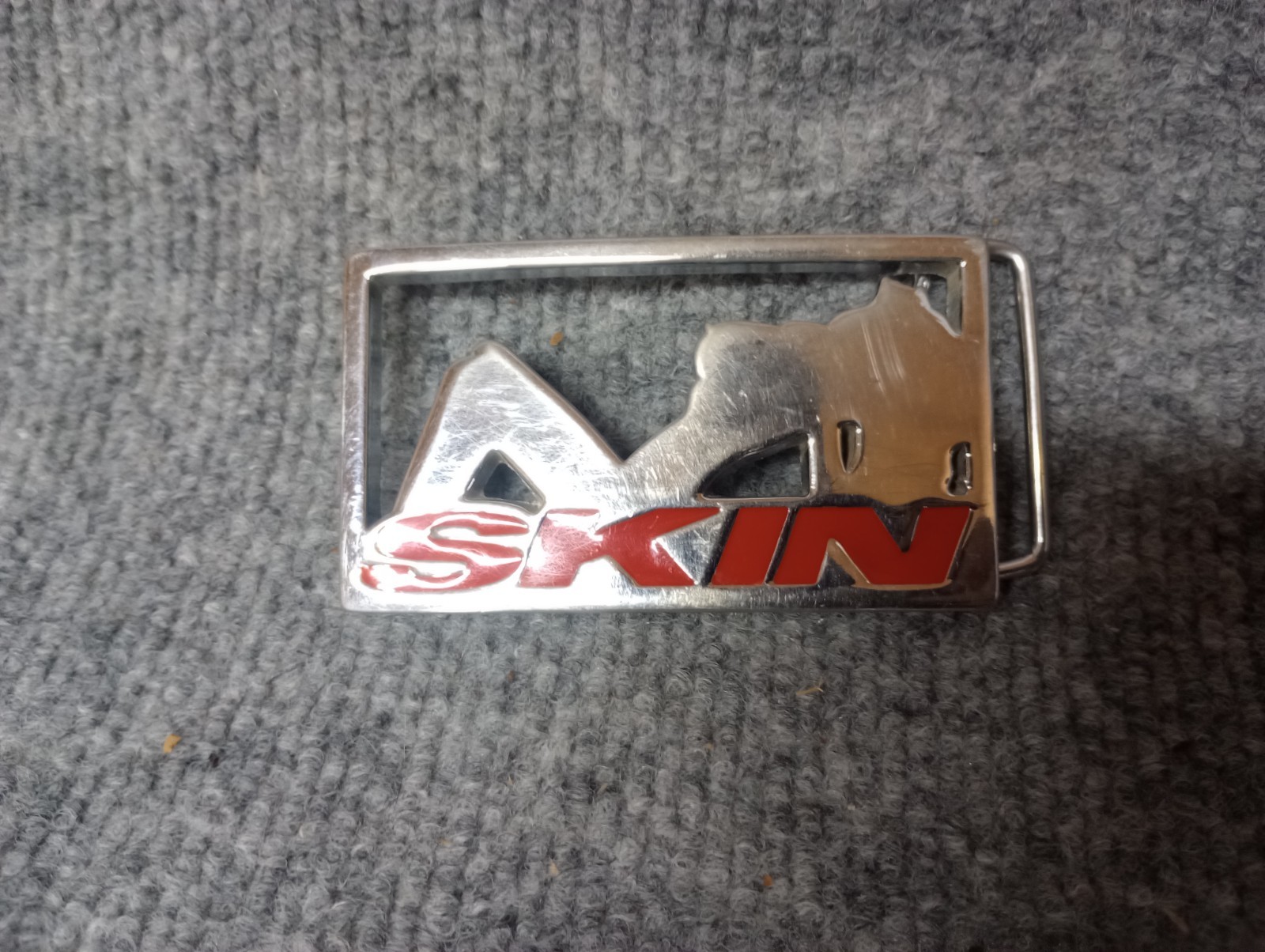 Skin Industries ICON chrome belt buckle trucker girl