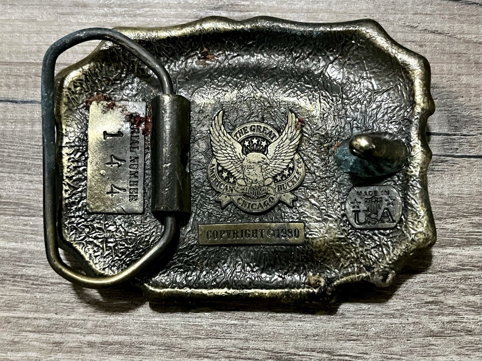 Vintage The Great American Buckle Co 1980 # 144 The Rockies Colorado