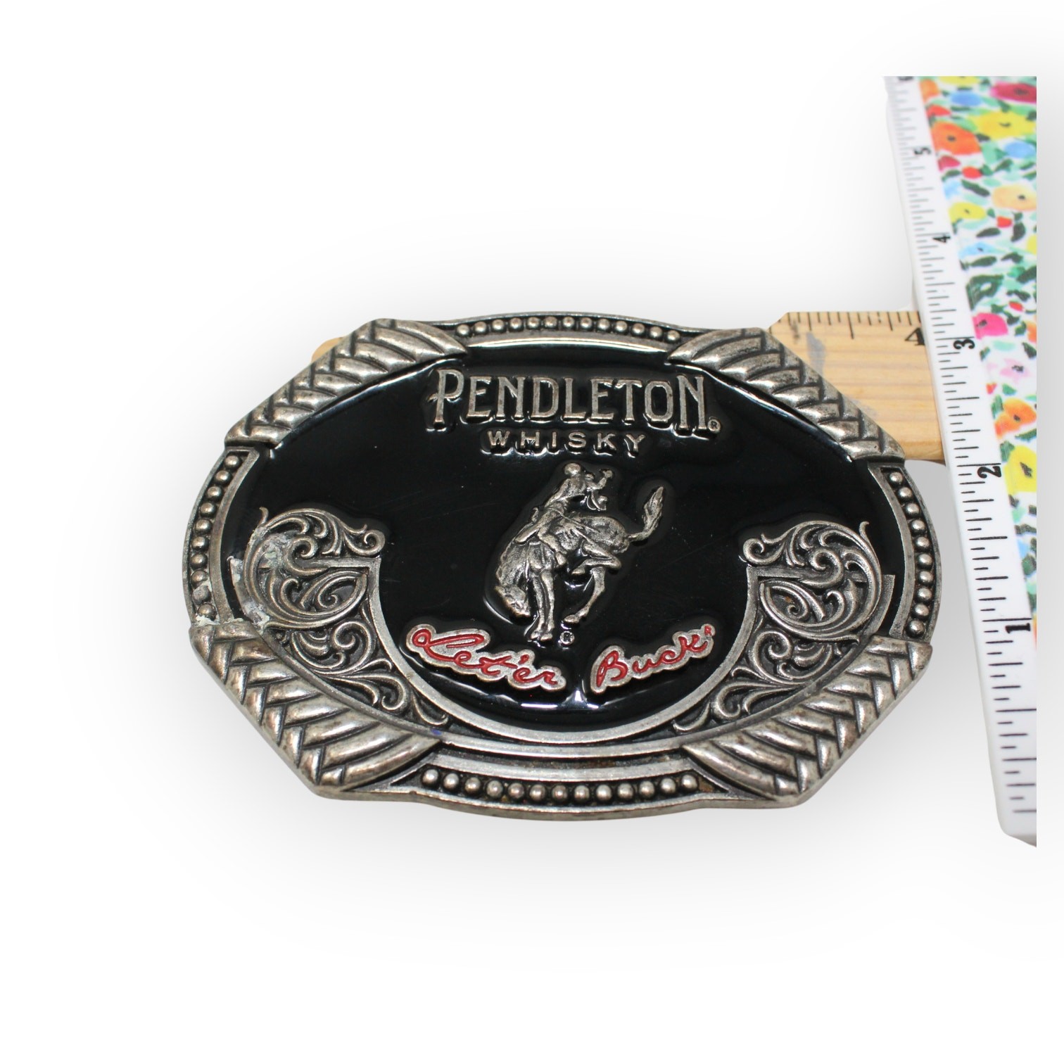 Montana Silversmiths 2020 Pendleton Whisky Rodeo BeltBuckle Let&rsquo;erBuck FreeShip