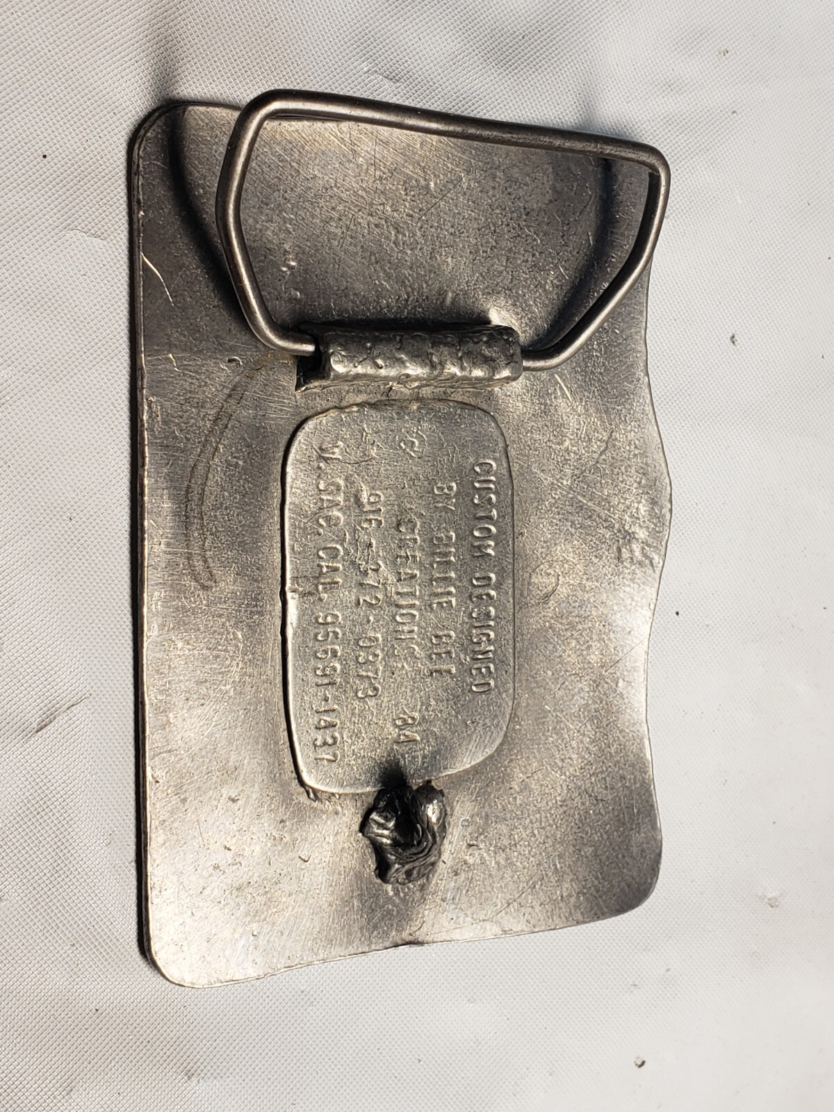 DLETA KING JUNE 1 1927- SEPT 29 1940 Belt Buckle by BILLIE BEE CREATIONS