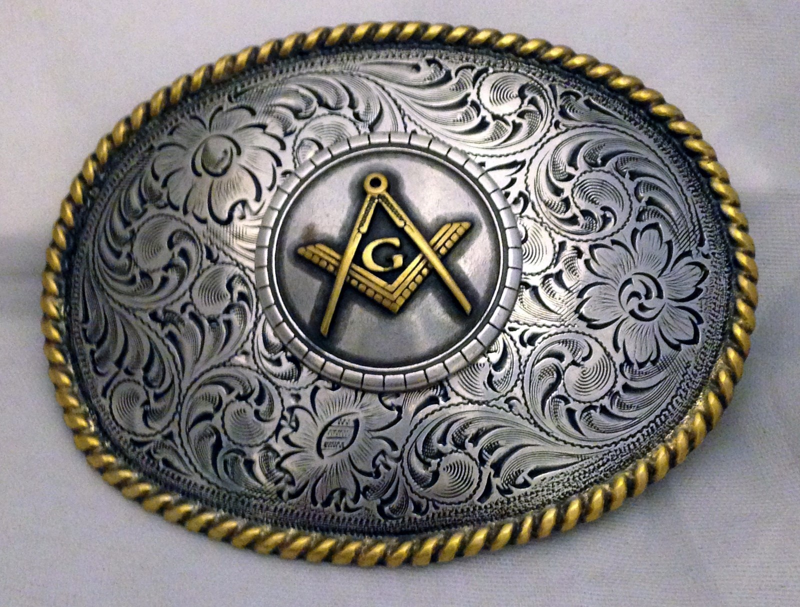 Masonic Western Style Buckle