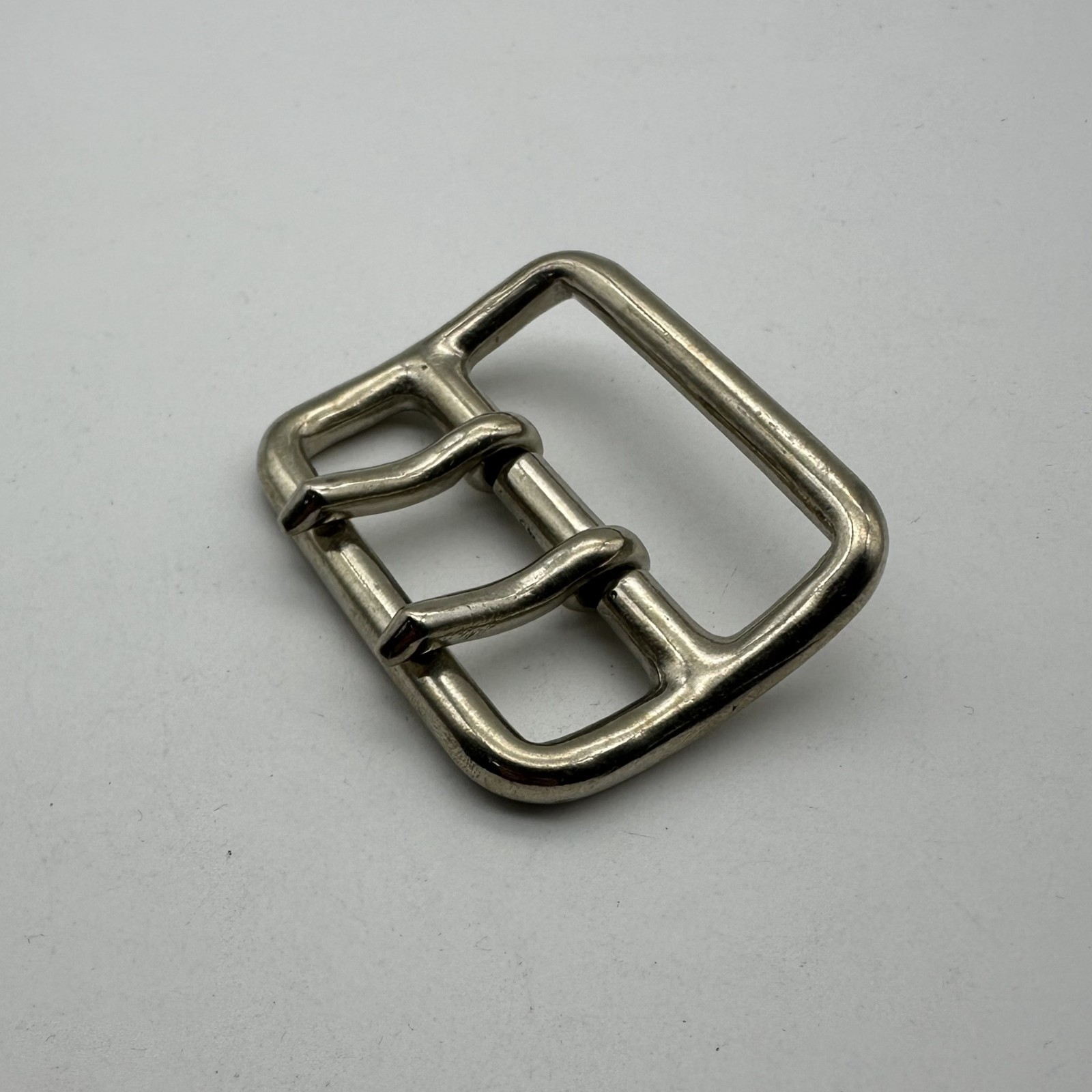 Copper Double Prong Buckle 45mm Leather Belt Fastener Bag Luggage Fasten Buckle