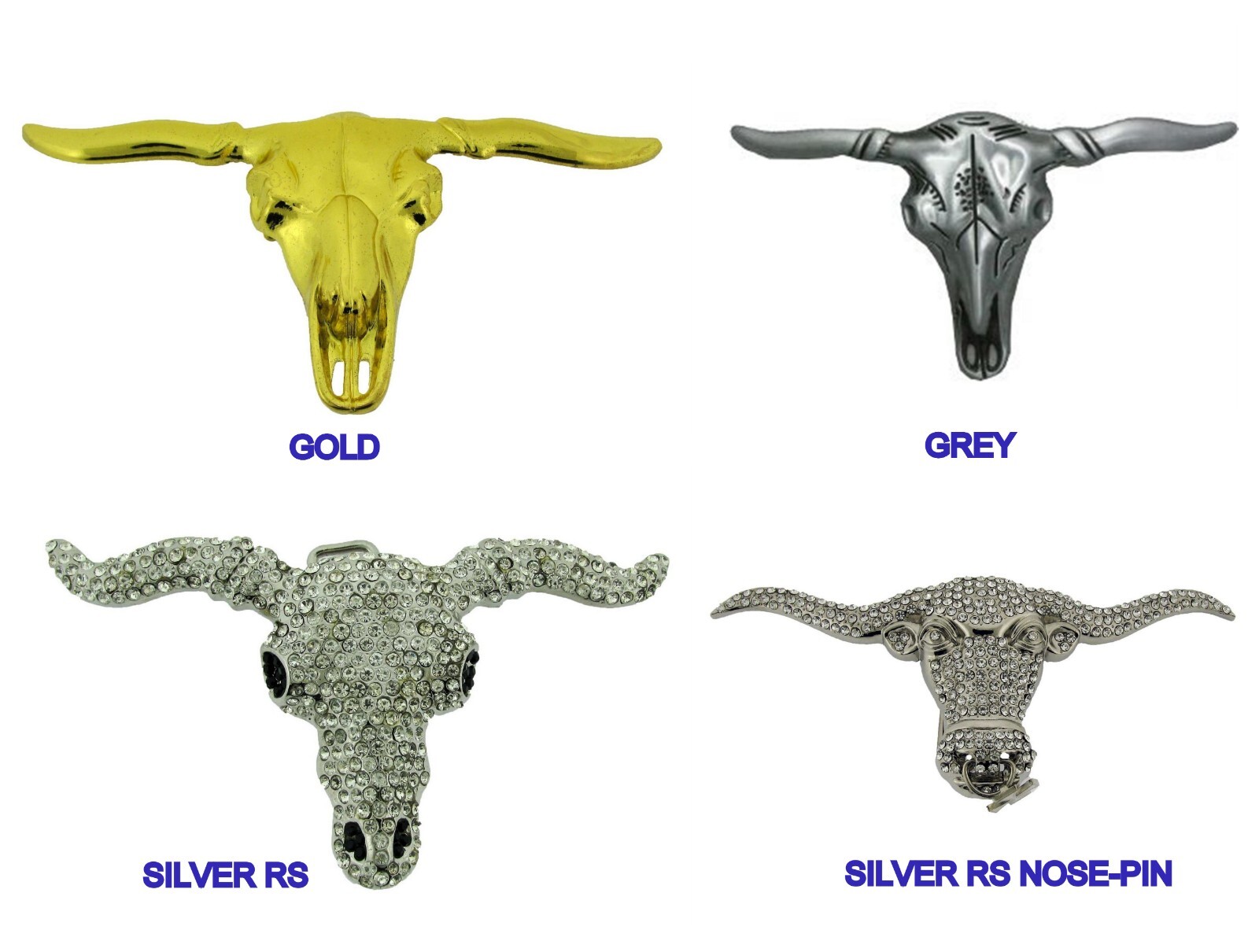 New Bull OX Skull Longhorn Belt Buckle Western Cowboy Mens Costume Rodeo Rider
