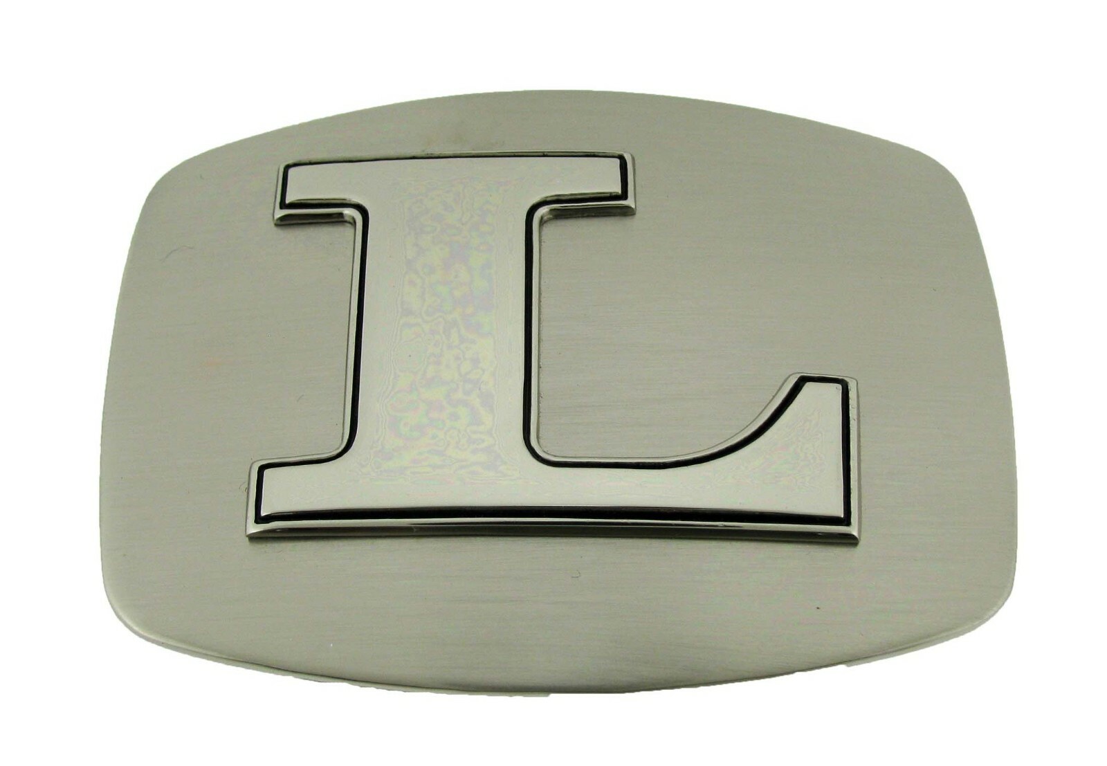 New Men Women Initial Letter A-Z Belt Buckles Western Cowboy Silver Chrome Metal