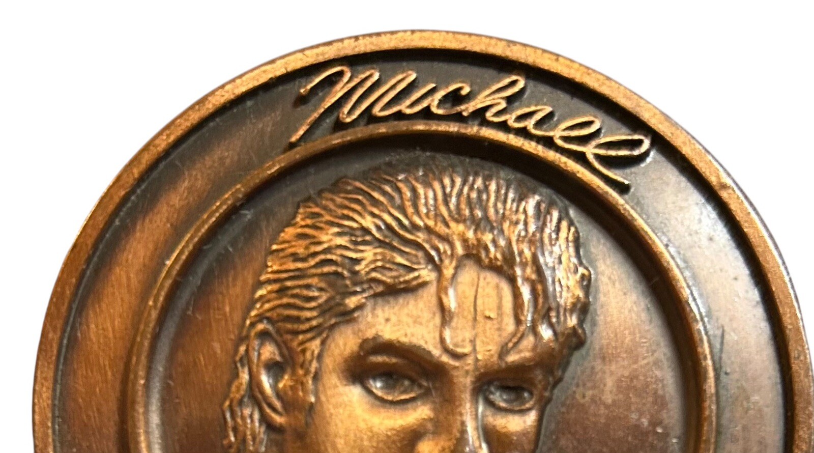 Vintage Michael Jackson Belt Buckle Glittering Glove Fits 1 1/4&Prime; Belt 1984