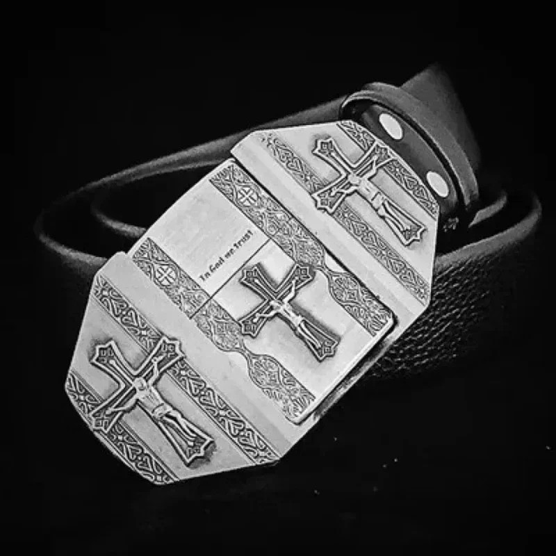 Creative Men&rsquo;s Belt Lighter Metal Belt Buckle Small Tool