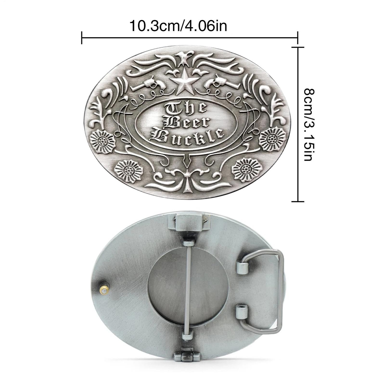 Beer Holder Belt Buckle Metal Funny Portable Opener Storage Metal Beer