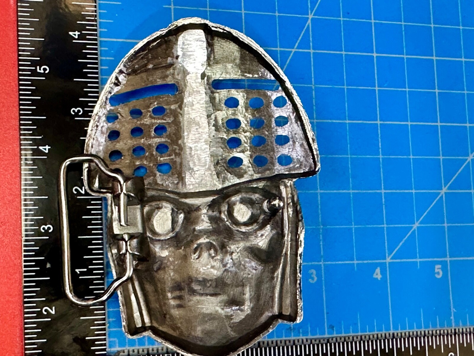 Knights Helmet & Skull Belt Buckle Medieval Armor Design Belt Buckle