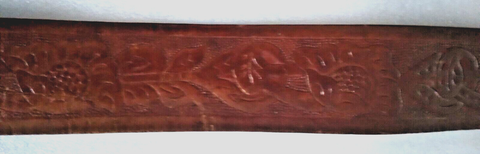 Raintree Grizzly Bear Buckle & Size 38 Leather Belt