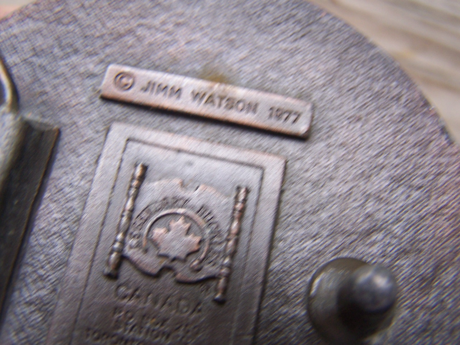 1873-1973 CANADA 25 CENTS Belt Buckle Canadian Quarter JIMM WATSON 1977