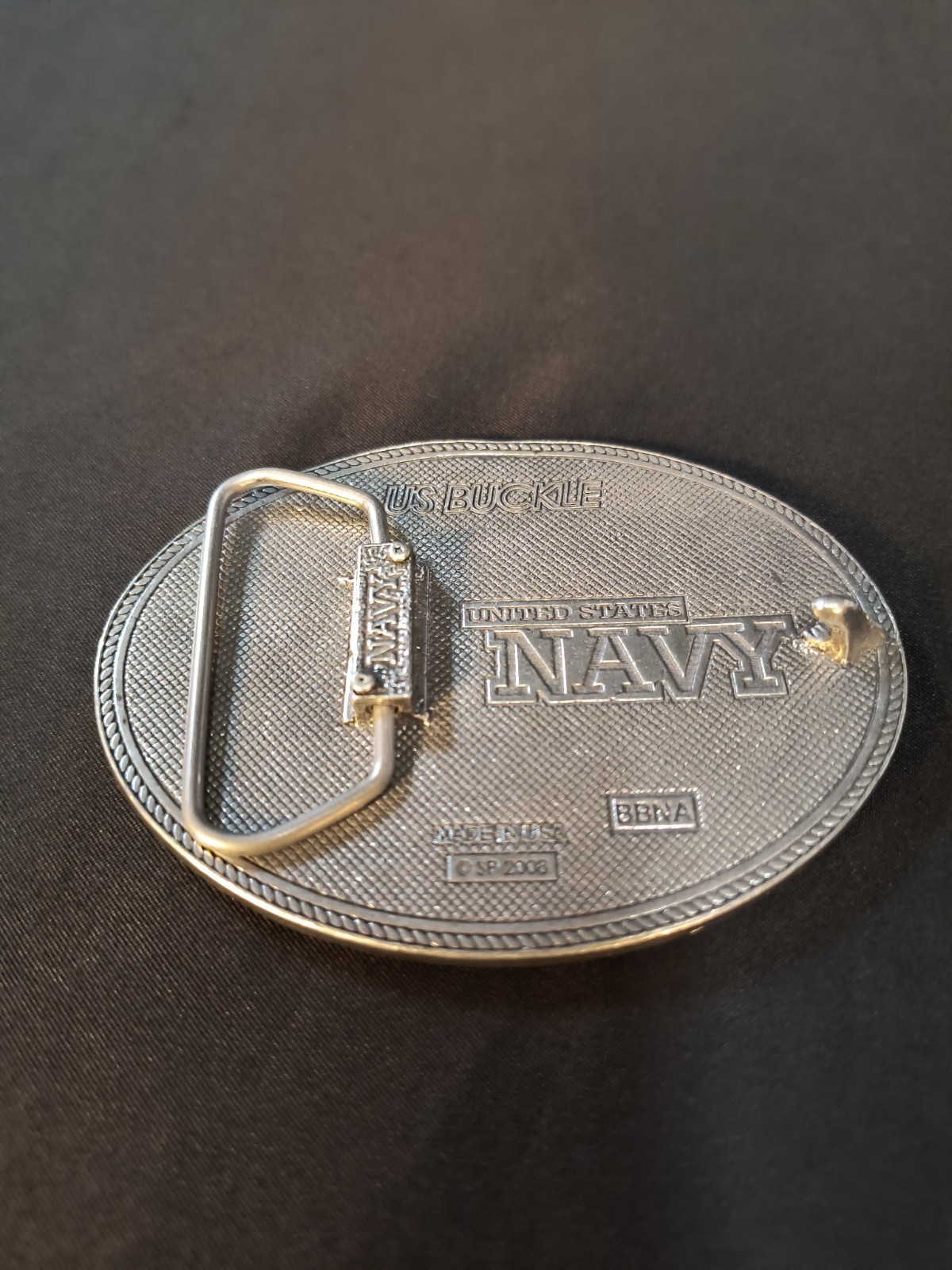 United States Navy Belt Buckle US Navy 2008 Metal Military NICE