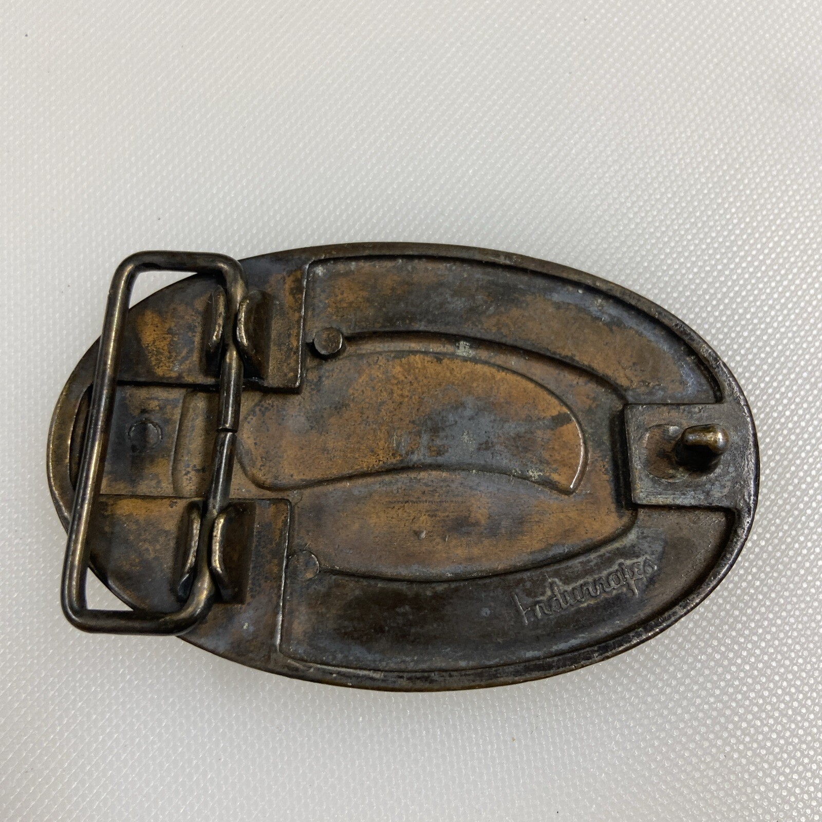 Brass Jack Daniels Whiskey Old No 7 Tennessee Belt Buckle 3×2&Prime; for 1 3/8&Prime; Belt