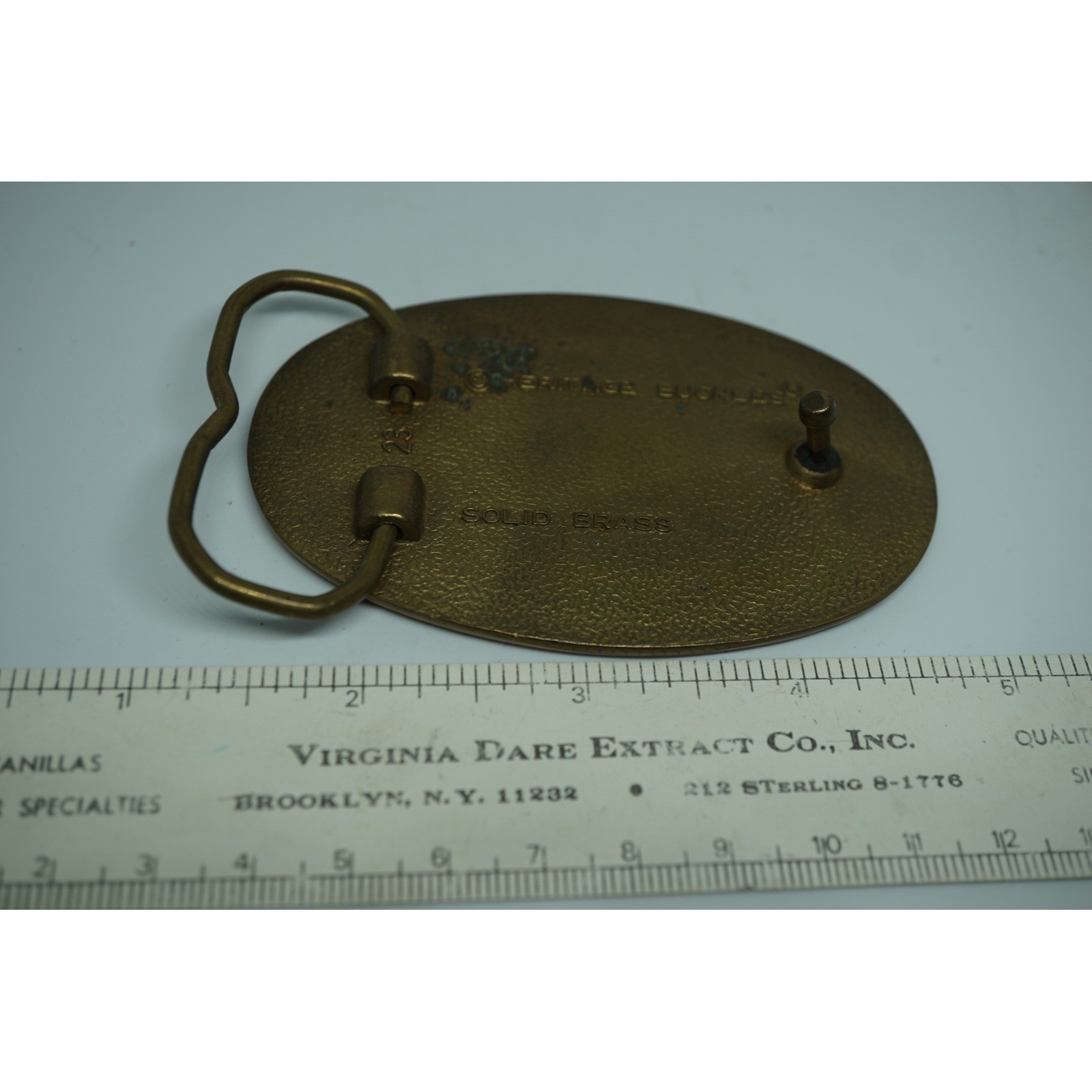 Heritage Buckles Spirit of America Statue of Liberty Solid Brass Belt Buckle