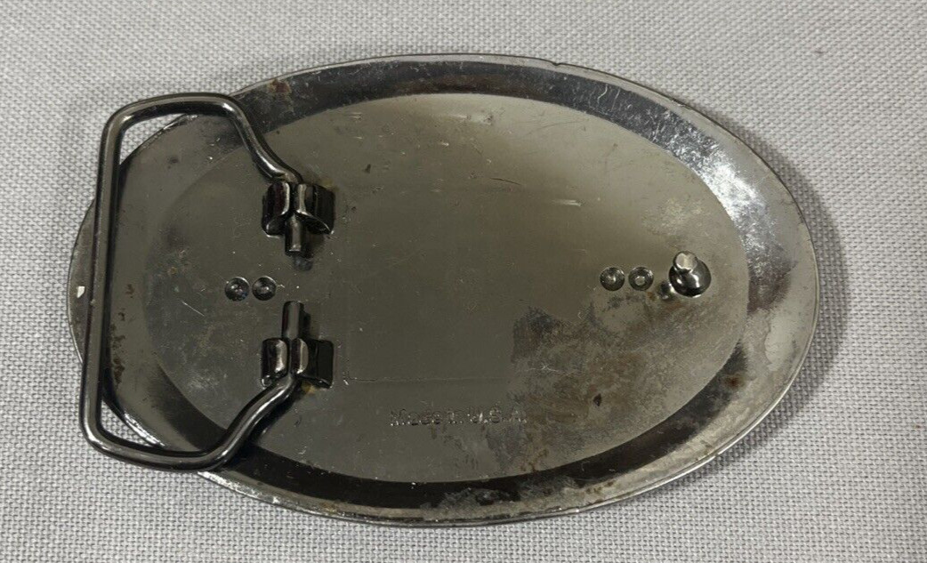 American Indian Chief Horse Rider Belt Buckle Made in USA