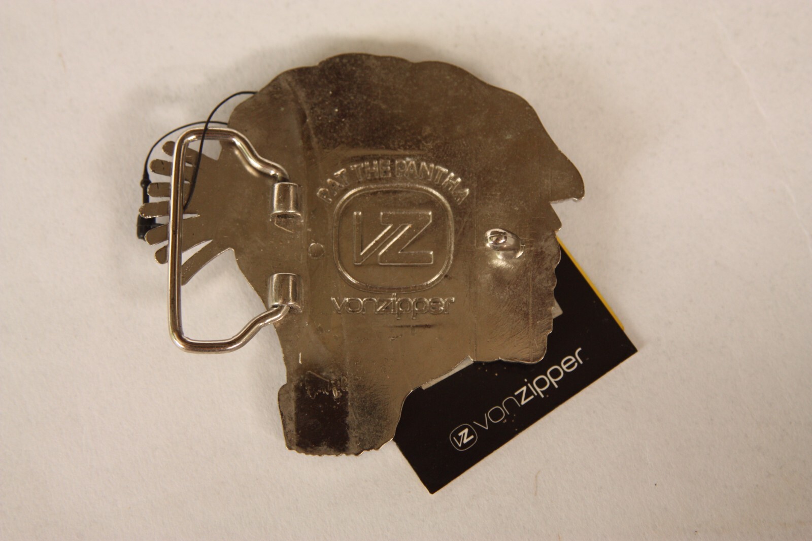 VonZipper The Pantha Belt Buckle Vintage Original VonZipper Enameled Panther Cat