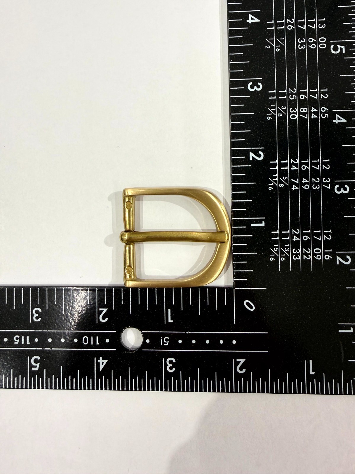 Solid Brass Satin Brass Belt Buckle Made in Italy Fits 1.18&Prime; Belt Strap