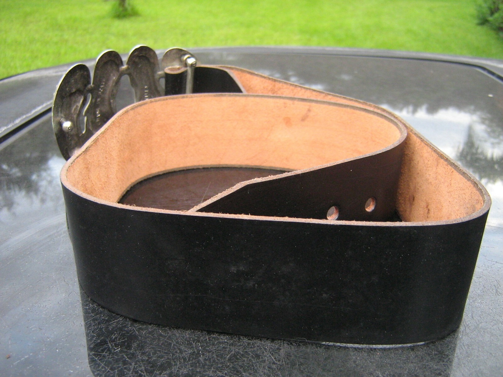 castillo elc Sexy Feet Nickel Plated Brass Belt Buckle 37&Prime;+ leather Belt Spain
