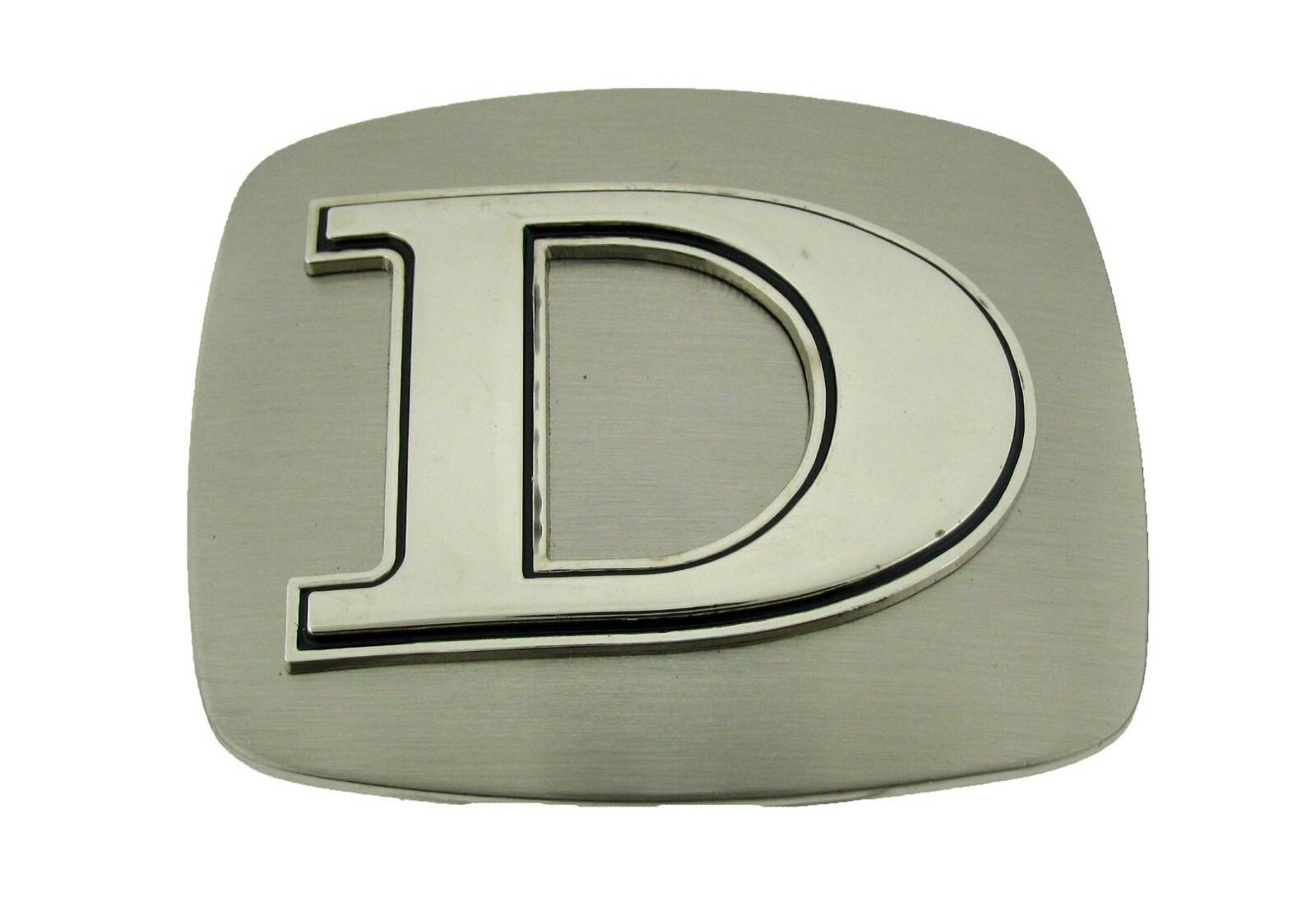 New Men Women Initial Letter A-Z Belt Buckles Western Cowboy Silver Chrome Metal
