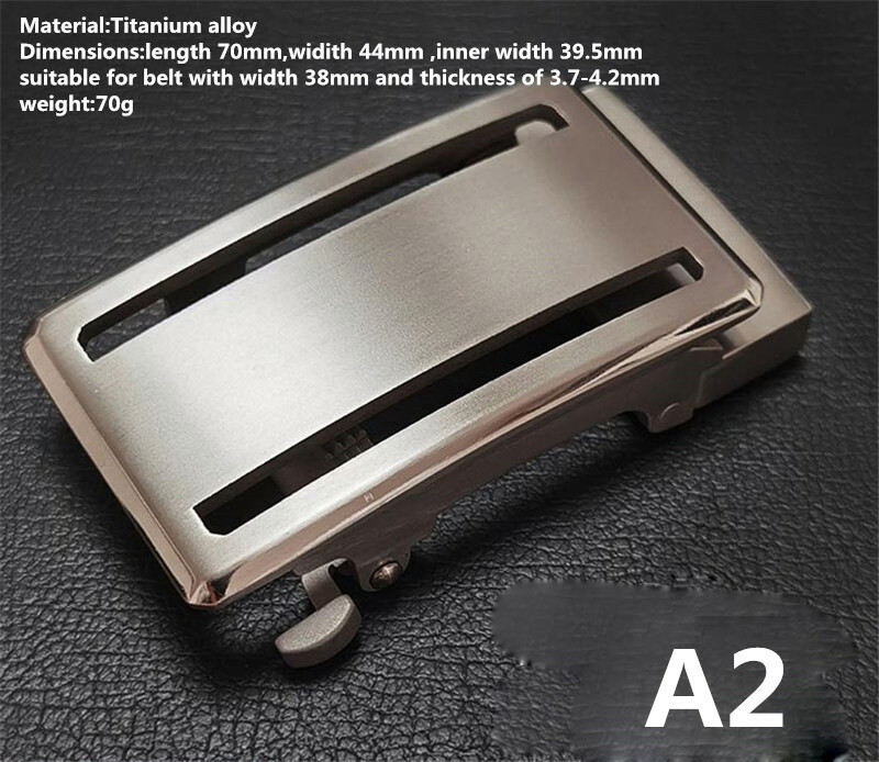 Titanium Classical Anti Allergy Automatic Roller Belt Buckle Waist Strap Head