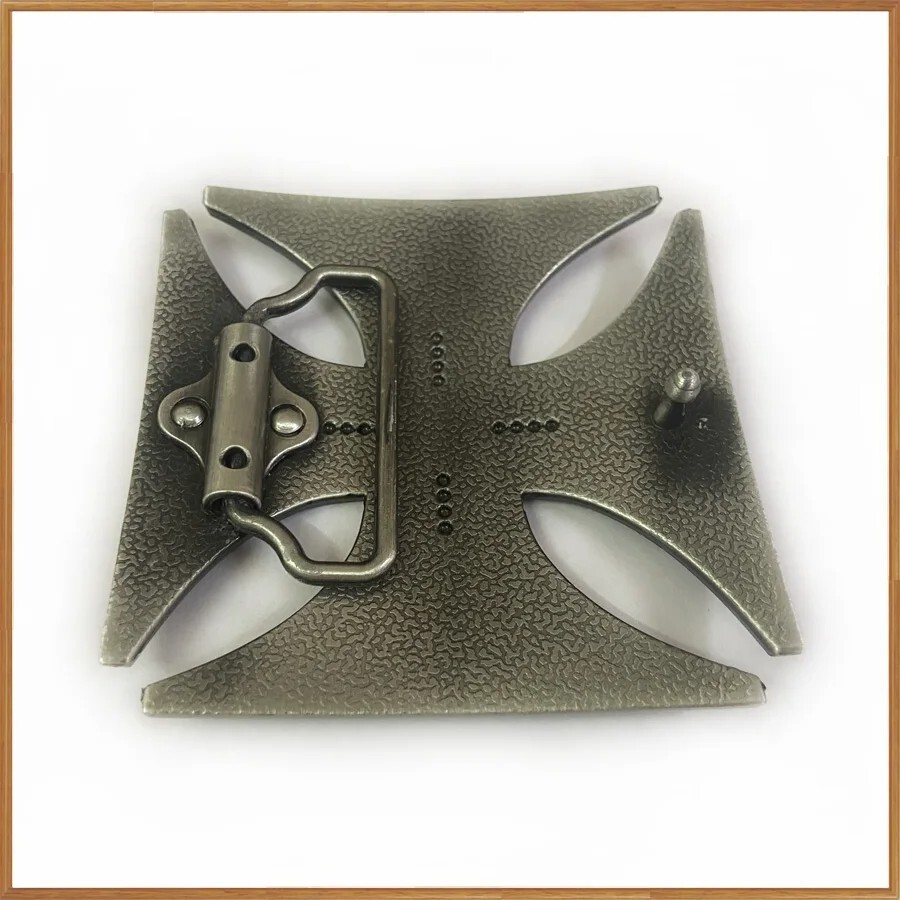 IRON CROSS BELT BUCKLE maltese cross chopper motorcycle outlaw biker buckle