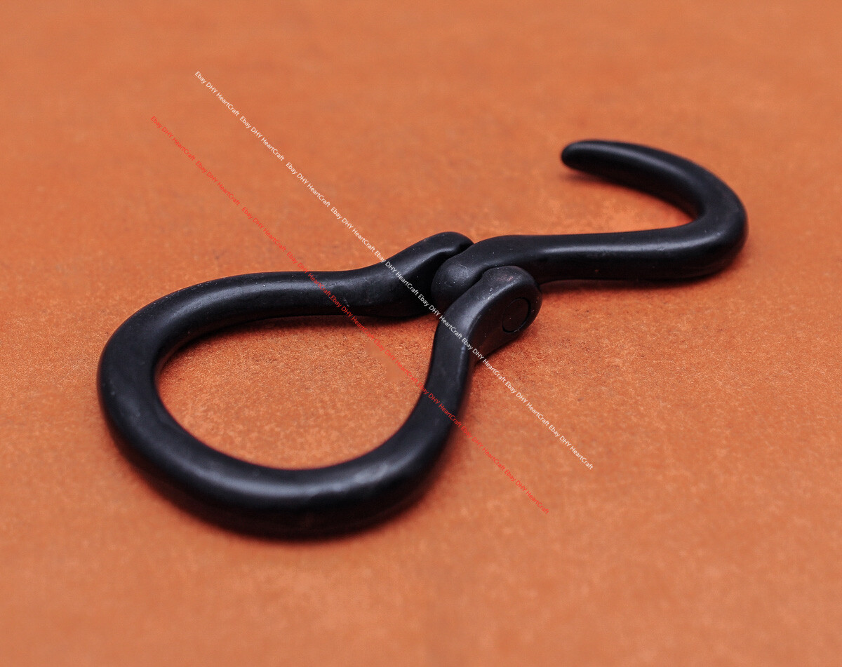 Black Western Cowboy Leathercraft Hoof Pick Leather Belt Buckle fit 34mm Strap