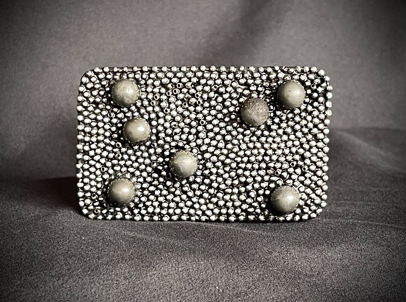 “Dead Planets” Industrial Cosmic Wearable Art Belt Buckle – Darren McNeese
