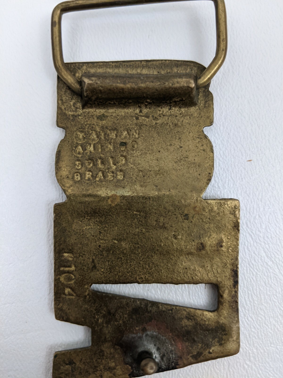 Vtg Allen Name Belt Buckle Mens Brass Western Gift Idea Gold