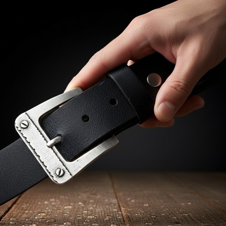 Pin Buckle Belt Buckle with Ornament – Classic Metal Design
