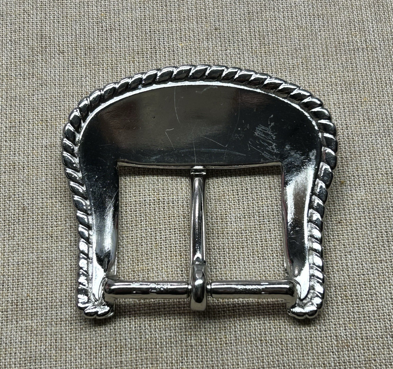 Lot 3 Western Vintage Style Engraved Belt Buckles Silver Tone Floral Scroll