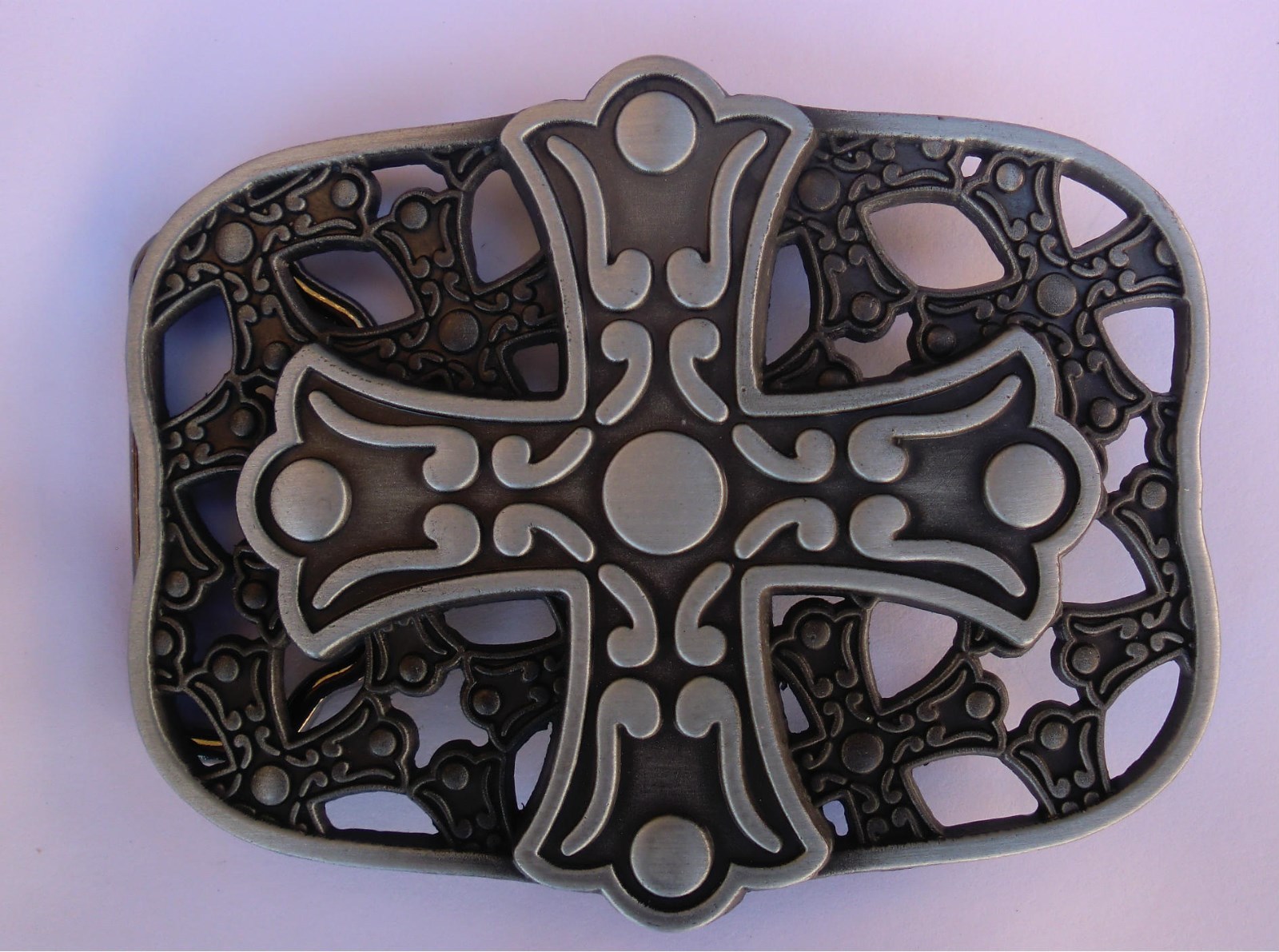NEW CELTIC CROSS IRISH AND SHIELD BELT BUCKLE