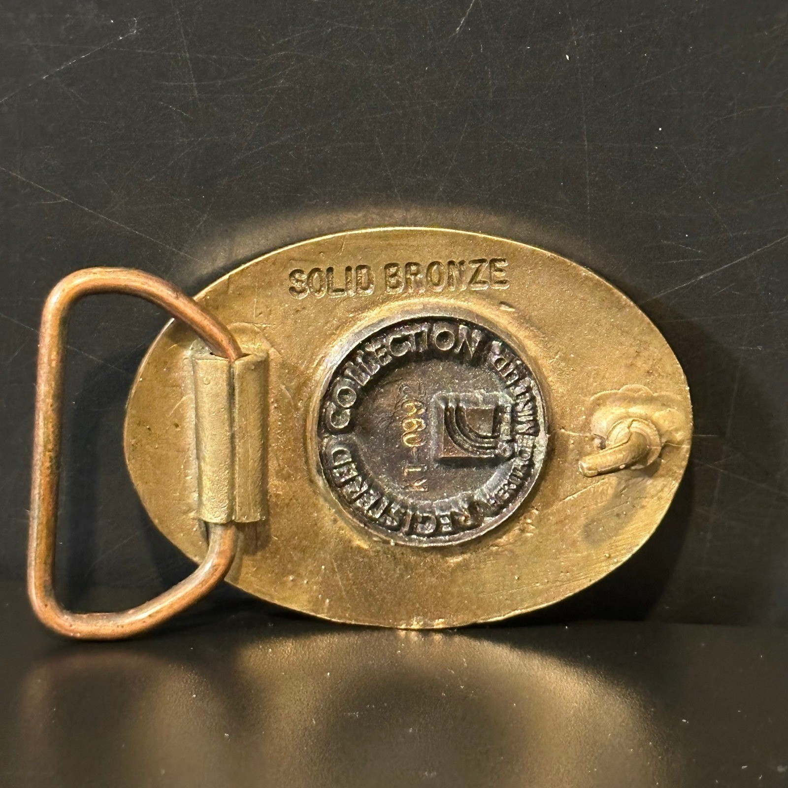 Heritage Mint Missouri 1821 State Seal Belt Buckle Solid Bronze Vintage American