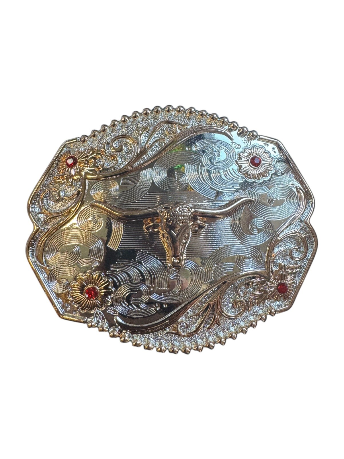 Long Horn Bull Western Belt Buckle Rodeo Texas Cowboy Hebilla Vaquera Toro
