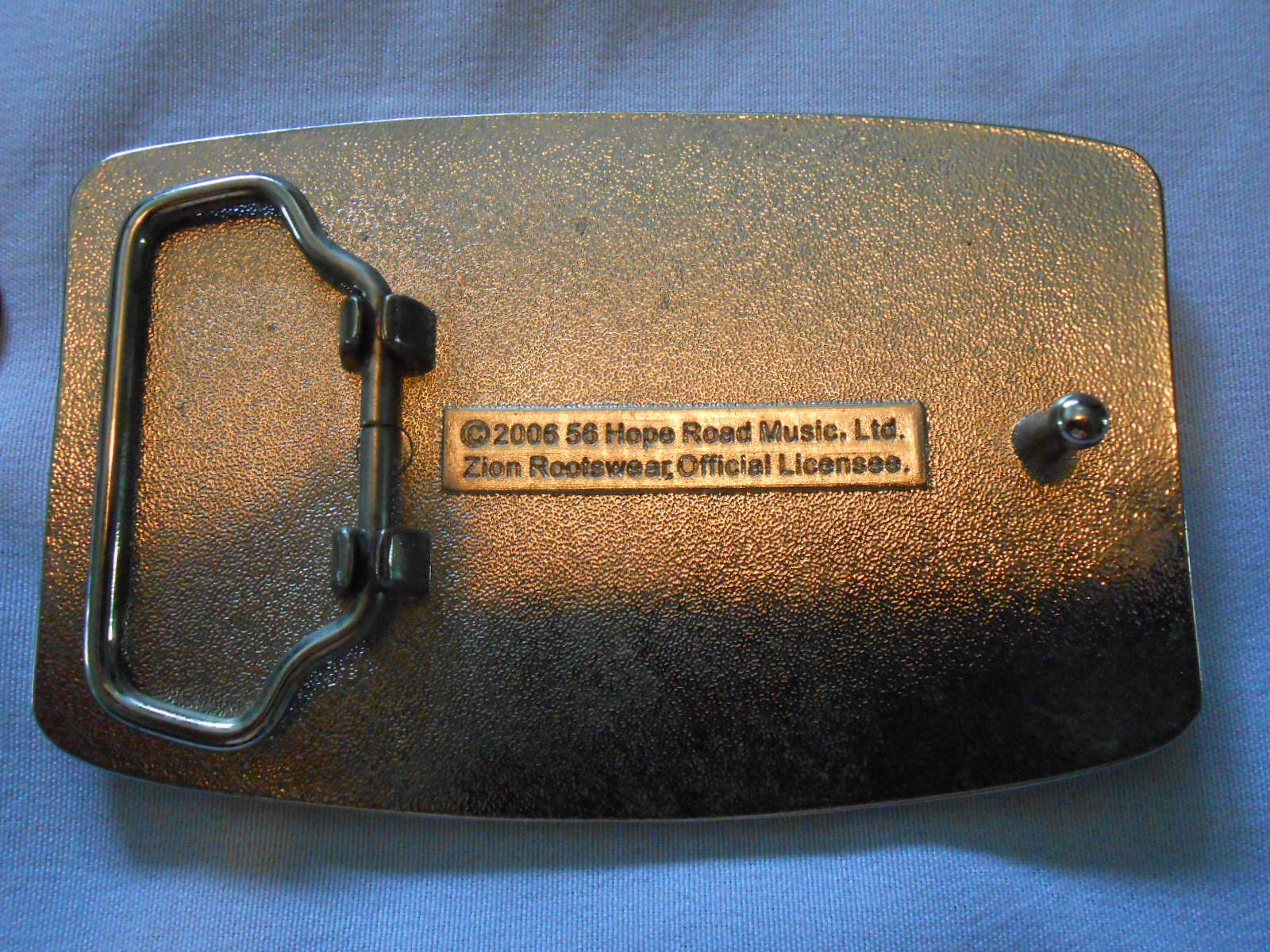 BOB MARLEY Flag belt buckle – solid brass – 56 Hope road Music Reggae Whailers