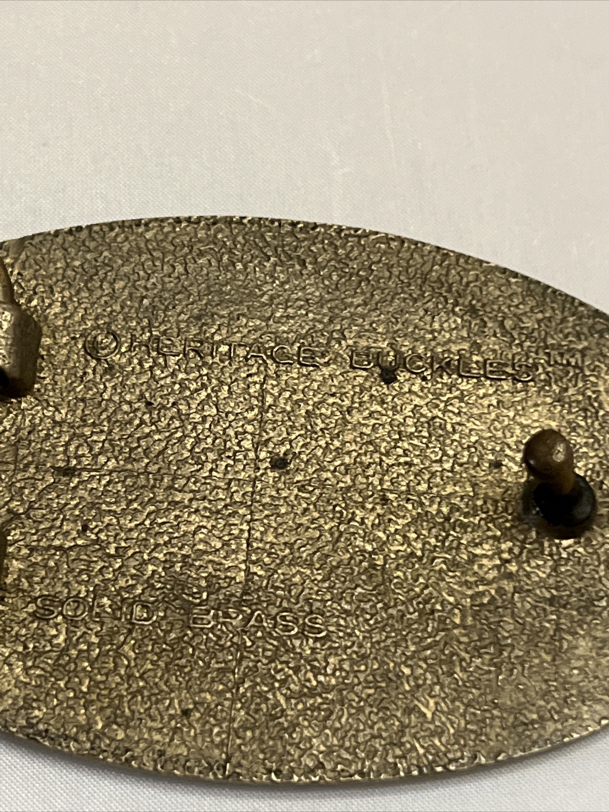 Vintage Heritage Buckle Heavy Duty Solid Brass Oval Fish Belt Buckle